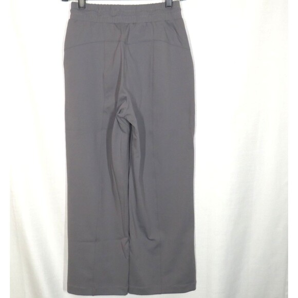 Halara Gray High Waist Side Pocket Toggle Drawstring Cropped Active Pants XS - Picture 6 of 8